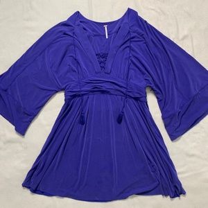 Free People Vintage 70s Purple Dress